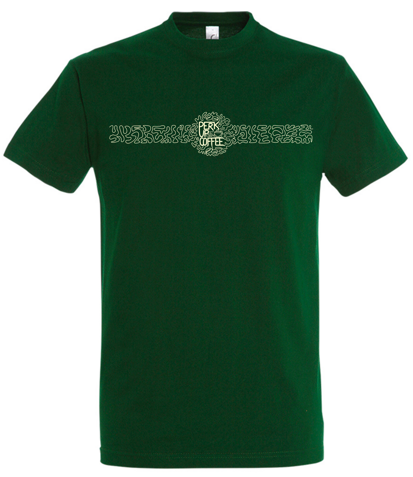 Perk Up Coffee T-shirt (large front and back logo)