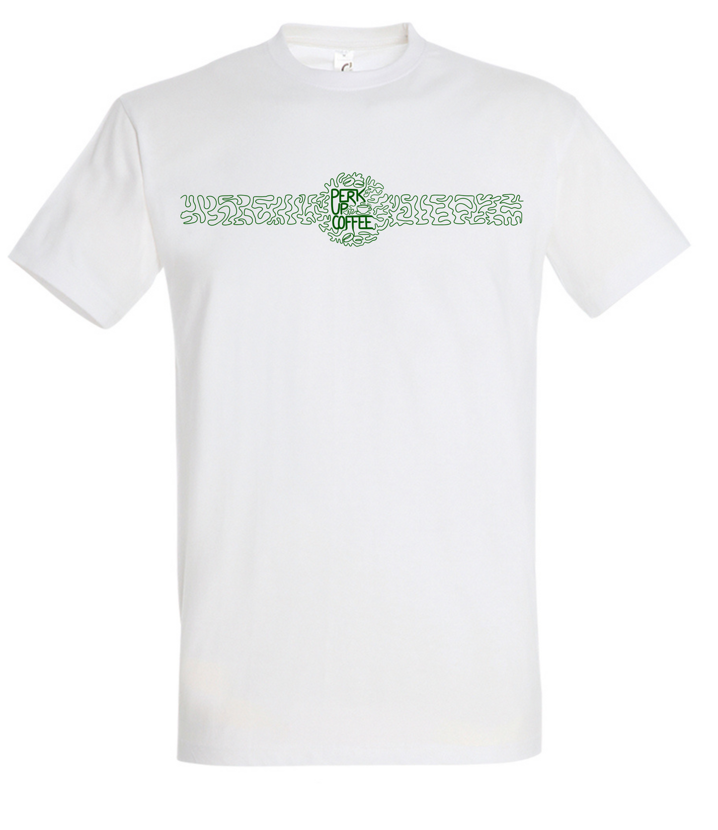 Perk Up Coffee T-shirt (large front and back logo)